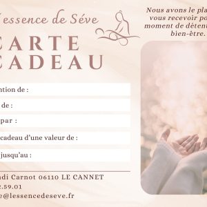 CARTE CADEAU abonnement 3 séances drainage lymphatique